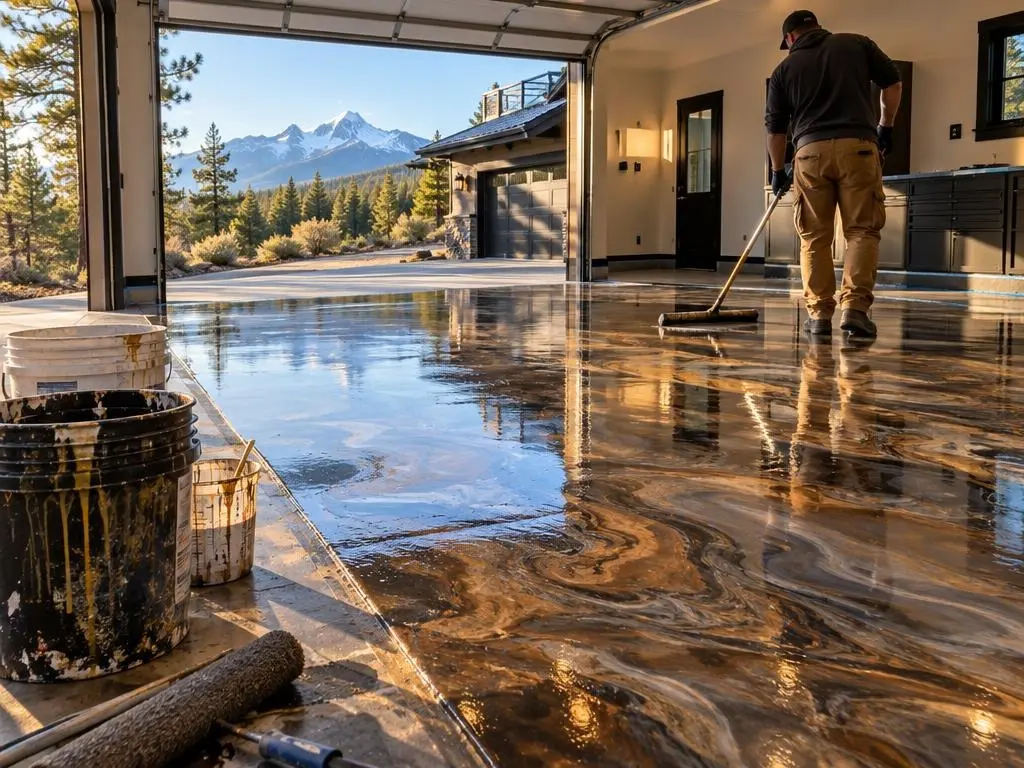 Metallic Epoxy Floors in Bend, OR